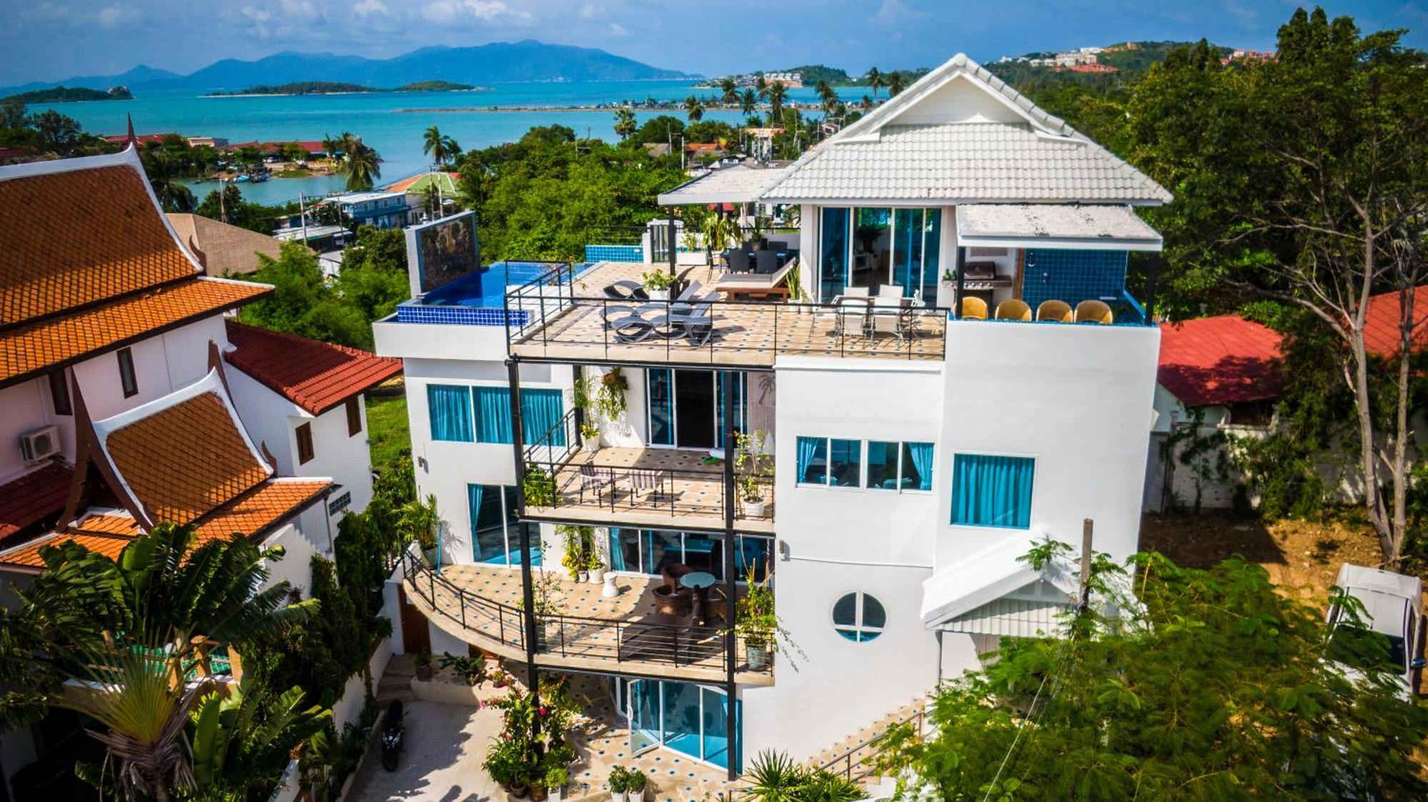 Celebrity Ocean View Villa Samui Bang Rak Beach  Exterior photo
