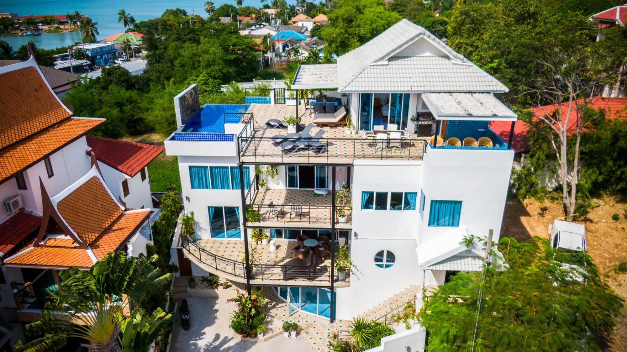 Celebrity Ocean View Villa Samui Bang Rak Beach  Exterior photo