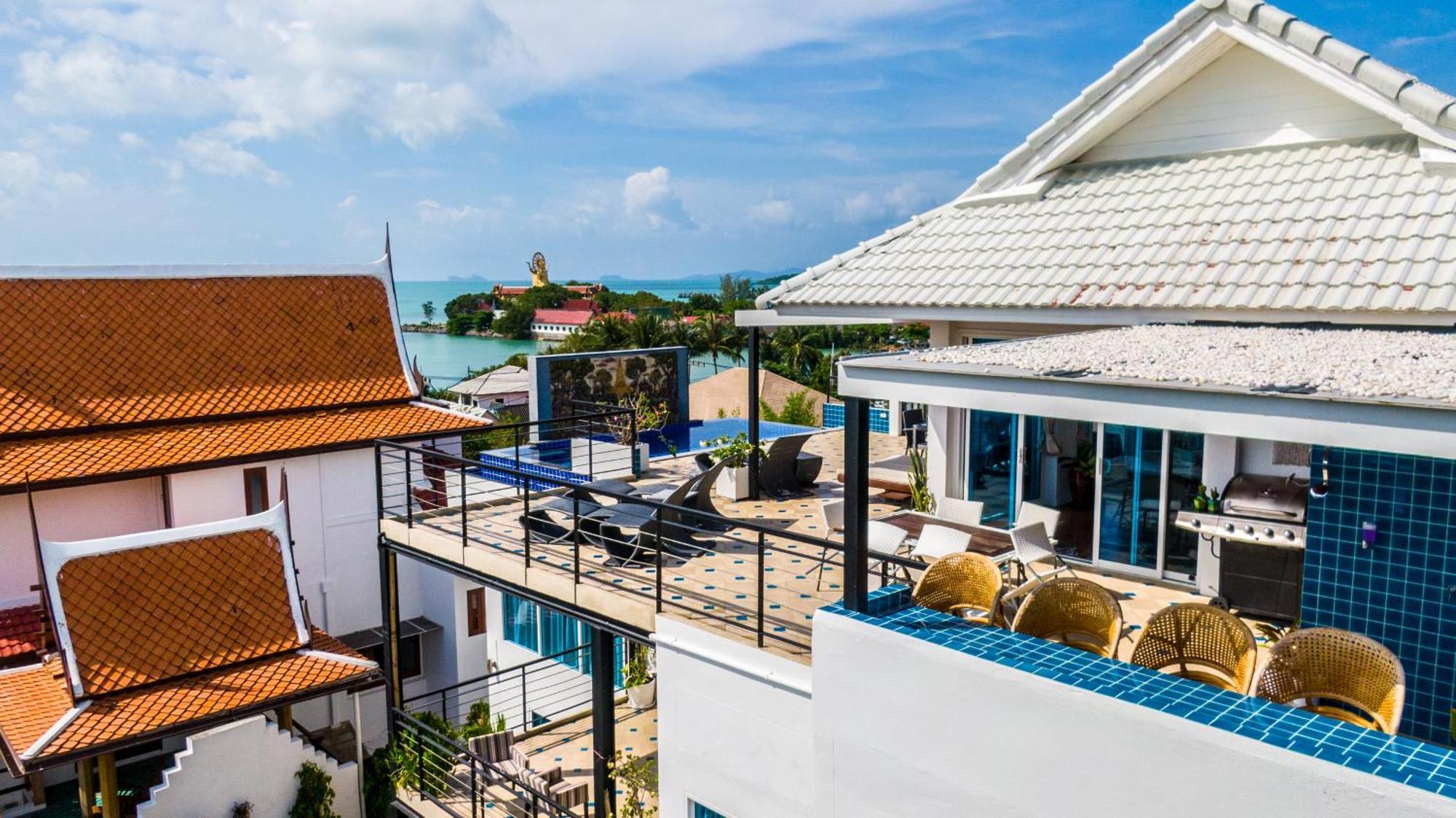Celebrity Ocean View Villa Samui Bang Rak Beach  Exterior photo
