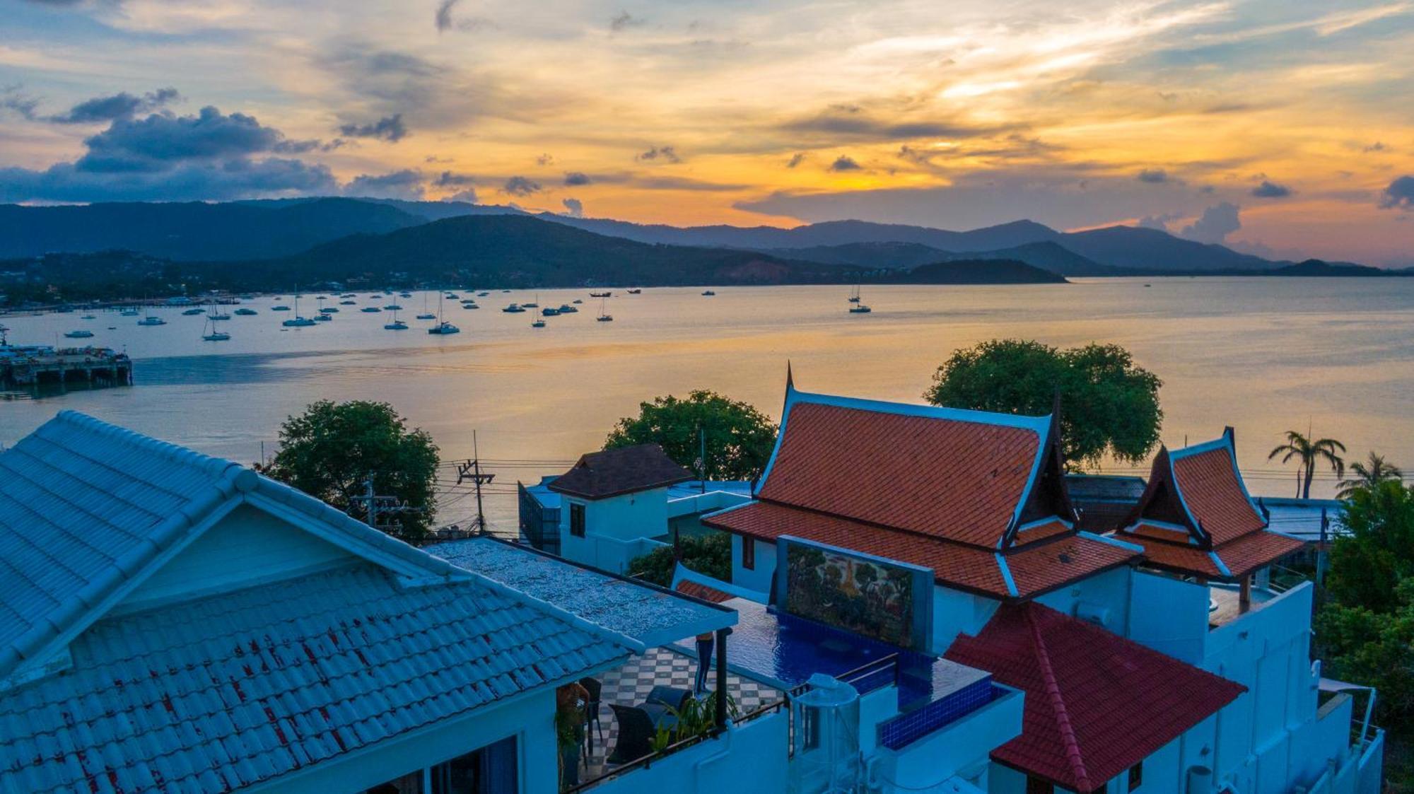 Celebrity Ocean View Villa Samui Bang Rak Beach  Exterior photo